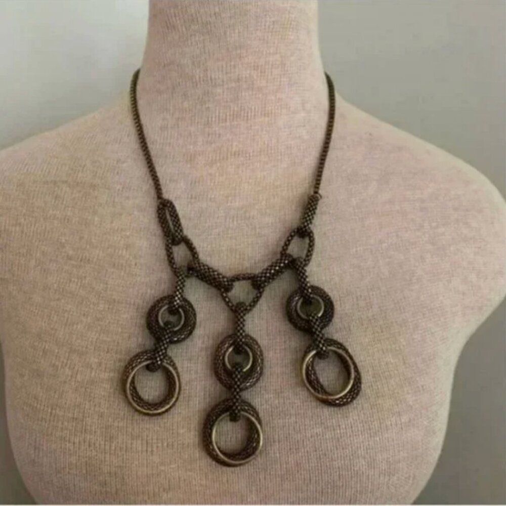 Talbots Triple Rings Necklace